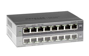 NETGEAR ProSAFE Unmanaged Plus Switch - GS108E - 8 Gigabit Ethernet poorten