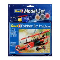 Revell Fokker DR.1 Triplane Modelvliegtuig met vaste vleugels Montagekit 1:72 - thumbnail