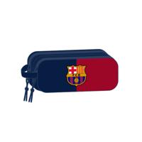 Pennenetui met 2 vakken F.C. Barcelona Blauw Kastanjebruin 21 x 8 x 6 cm 3D