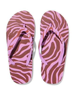 HEMA Kinderslippers zebra paars (paars)