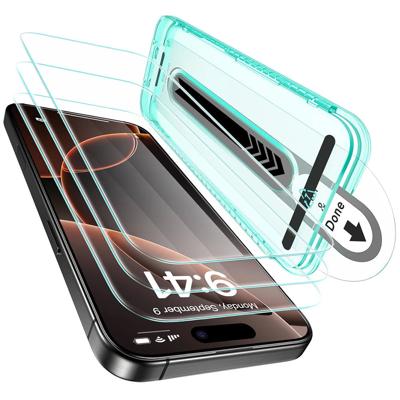 iPhone 16 Pro Tempered-Glass Screen Protector - 3 Pack with Flawless Fit tray