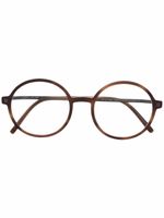 Mykita lunettes de vue à monture ronde - Marron