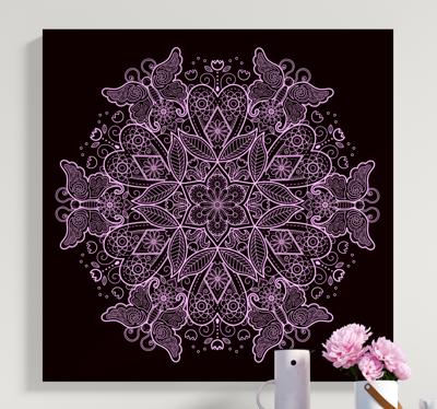 Canvas schilderij vlinders Vlinder mandala