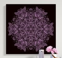 Canvas schilderij vlinders Vlinder mandala
