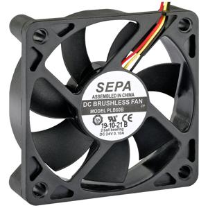 SEPA PLB60B12FSE33A Axiaalventilator 12 V/DC 27.6 m³/h (l x b x h) 60 x 60 x 15 mm