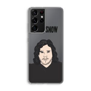 Let It Snow: Samsung Galaxy S21 Ultra Transparant Hoesje