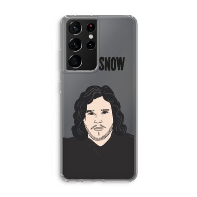 Let It Snow: Samsung Galaxy S21 Ultra Transparant Hoesje