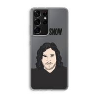 Let It Snow: Samsung Galaxy S21 Ultra Transparant Hoesje