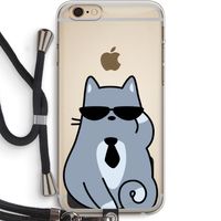 Cool cat: iPhone 6 PLUS / 6S PLUS Transparant Hoesje met koord