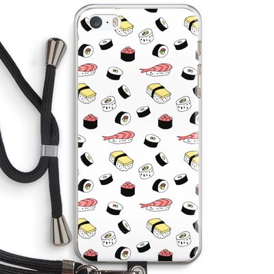 Sushi time: iPhone 5 / 5S / SE Transparant Hoesje met koord