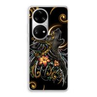 Huilende Wolf: Huawei P50 Pro Transparant Hoesje