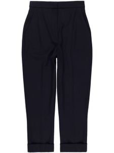 Alexander McQueen pantalon à coupe courte - Bleu