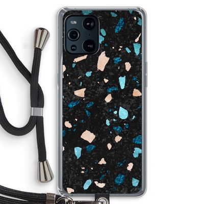 Terrazzo N°11: Oppo Find X3 Transparant Hoesje met koord