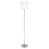 Eglo VloerlampPasteri 28cm nikkel mat met witte kap - 95164