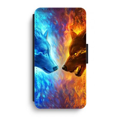 Fire & Ice: iPhone XR Flip Hoesje