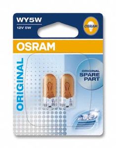 Glassokkel-gloeilamp WY5W Original 5W [12V] (2 st.) OSRAM, Spanning (Volt)12V