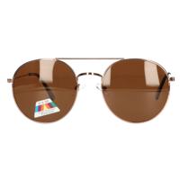 Spectrum polarized zonnebril piloot bruin glas unisex