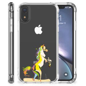 Apple iPhone Xr Stevig Bumper Hoesje Horse Color