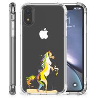 Apple iPhone Xr Stevig Bumper Hoesje Horse Color - thumbnail