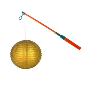 Lampionstokje 40 cm - met lampion - goud - D25 cm