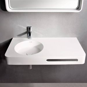 Fontein Ideavit Solidbrio 90x48x14 cm Solid Surface Mat Wit Ideavit