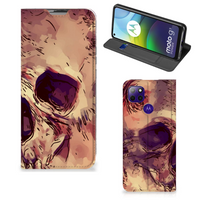 Mobiel BookCase Motorola Moto G9 Power Skullhead - thumbnail