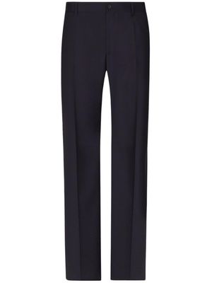 Dolce & Gabbana pantalon en lin mélangé - Bleu
