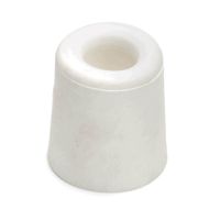 1x stuks deurstopper / deurbuffer rubber wit 4,8 x 3,7,7 cm   -