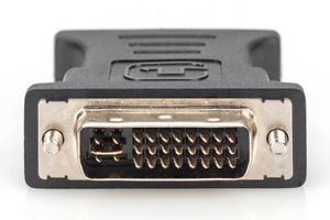 Digitus AK-320504-000-S DVI / VGA Adapter [1x DVI-stekker 24+5-polig - 1x VGA-bus] Zwart