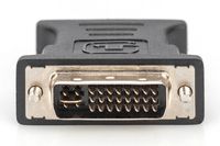 Digitus AK-320504-000-S DVI / VGA Adapter [1x DVI-stekker 24+5-polig - 1x VGA-bus] Zwart - thumbnail