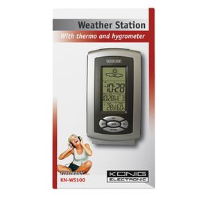 Thermo hygrometer weerstation met alarm en buitentemperatuur