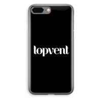 Topvent Zwart: iPhone 8 Plus Transparant Hoesje
