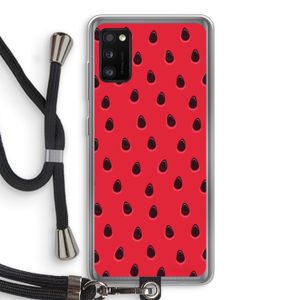 Watermelon: Samsung Galaxy A41 Transparant Hoesje met koord