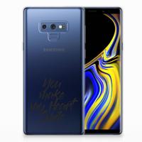 Samsung Galaxy Note 9 | Siliconen hoesje | met naam Heart Smile