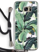 Bananenbladeren: Samsung Galaxy S7 Edge Transparant Hoesje met koord