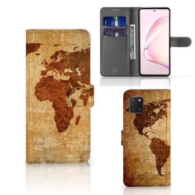 Samsung Note 10 Lite | Flip Cover | Wereldkaart