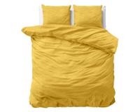 Dreamhouse Stone washed Mustard 200 x 200/220 cm