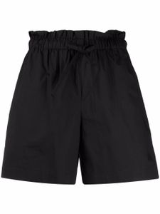 Woolrich short à taille froncée à lien de resserrage - Noir