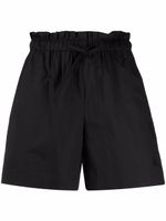 Woolrich short à taille froncée à lien de resserrage - Noir - thumbnail