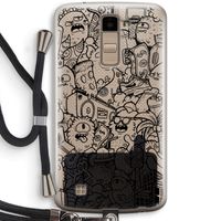 Vexx Black City : LG K10 (2016) Transparant Hoesje met koord
