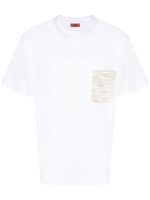 Missoni t-shirt à poche poitrine en coton - Blanc