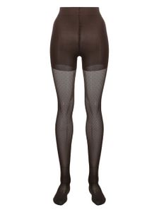 Wolford collants Control Dots - Marron