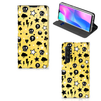 Mobiel BookCase Xiaomi Mi Note 10 Lite Punk Geel - thumbnail