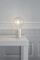Kleine witte tafellamp met E27 fitting en schakelaar Nordlux Siv
