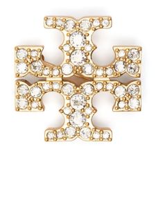 Tory Burch broche à ornements en cristal