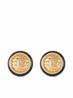 CHANEL Pre-Owned boucles d'oreilles CC à fermoir clip (années 1980)