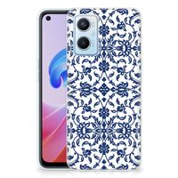 OPPO A96 | OPPO A76 TPU Case Flower Blue - thumbnail