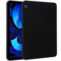 Accezz Liquid Silicone Backcover met penhouder iPad Air 5 (2022) / Air 4 (2020) Tablethoesje Zwart - thumbnail