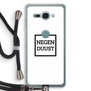 Negenduust vierkant: Sony Xperia XZ2 Compact Transparant Hoesje met koord