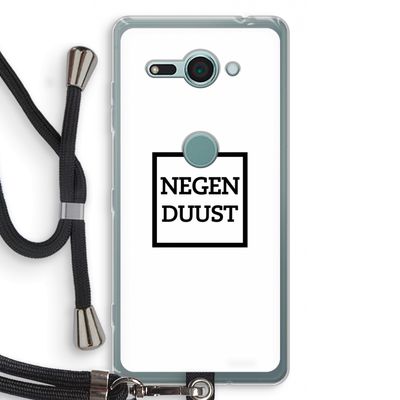 Negenduust vierkant: Sony Xperia XZ2 Compact Transparant Hoesje met koord
